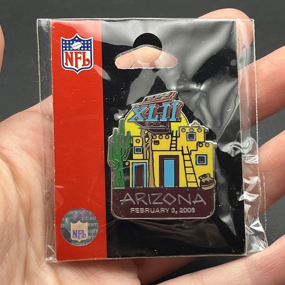 Other - Super Bowl XLII NFL 2008 New England Patriots New York Giants Lapel Hat Pin